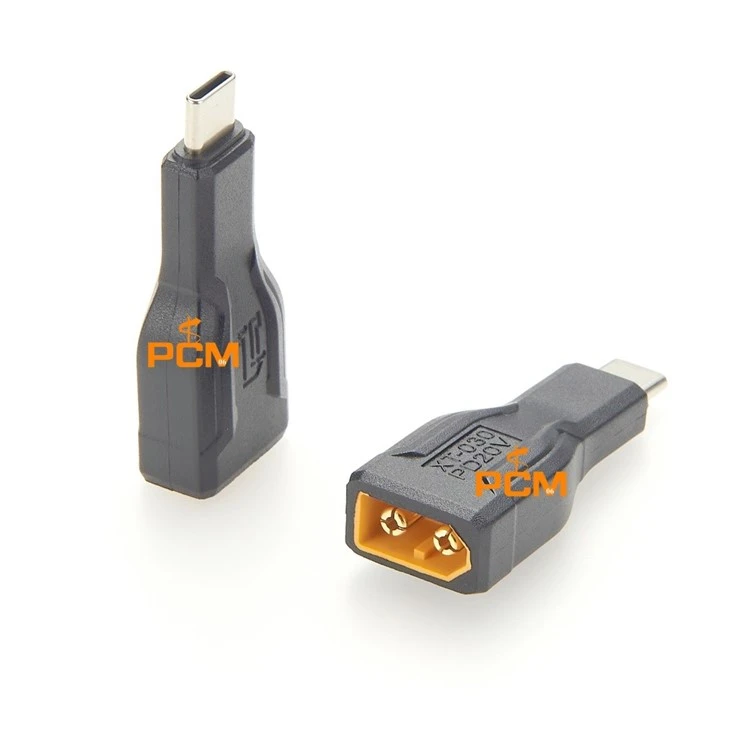 Portable XT60 Male To USB Type C Charging Adapter 20V