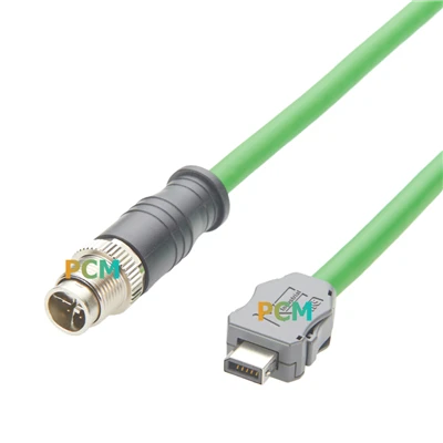 IX Industrial Cat6a Serial Cable IX B-nøgle til M12 X-CODE Ethernet-kabel