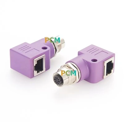 M12 Circular Connector Panel monteret med RJ45