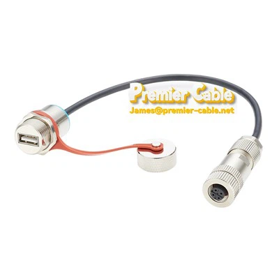 M12 til USB Industrial Automation Cable