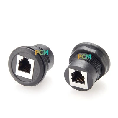 RJ 12 6 P6C Panel Mount Feedhrough Connector kobling